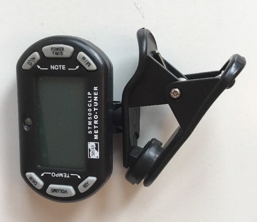 Shar Digital Clip-on Metro Tuner STM500 metronome Tone Generator EUC