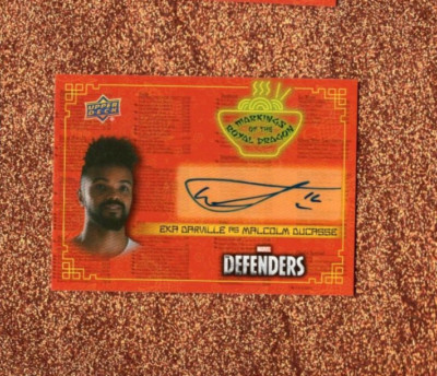 Marvel Defenders Eka Draville as Malcolm Ducasse Autograph Card (2)