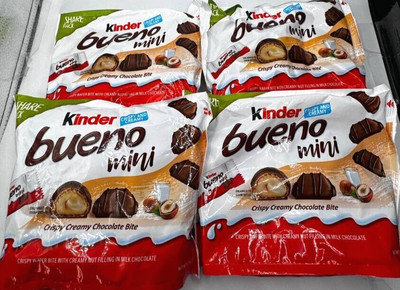 Kinder Bueno Mini Crispy Creamy Chocolate Bite net wt 5,7 oz, Pack of 4, ASK EXP