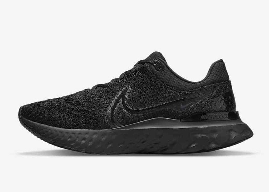 

Мужские кроссовки Nike React Infinity Run FK 3 Triple Black DH5392-005, Черный, Nike React Infinity Run Flyknit 3