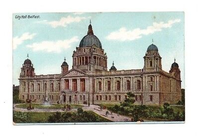 Northern Ireland - Belfast, City Hall - 1900's Postcard