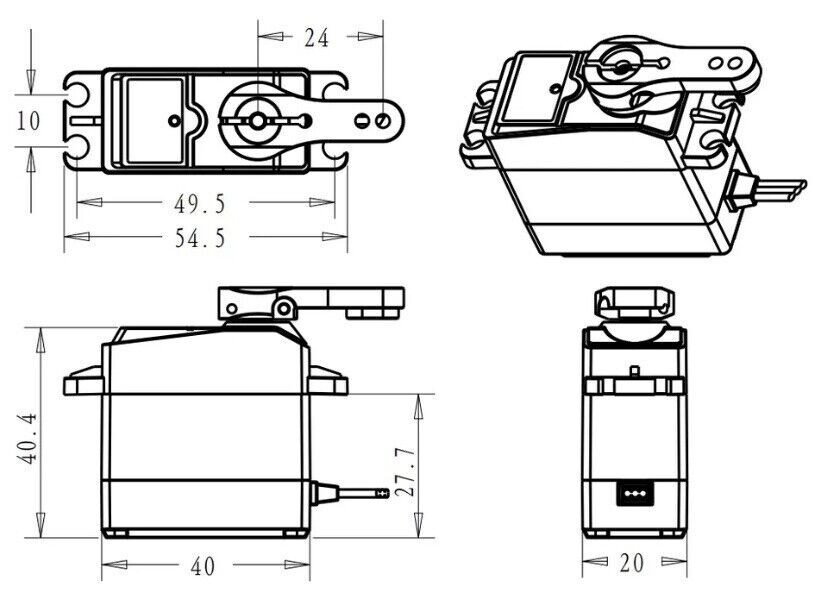 30Kg Servo High Torque Digital Waterproof DS3230 180° Metal Gear W/Arm USA Toy