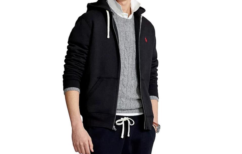 Polo Ralph Lauren Men's Big & Tall Microfiber Full-Zip Waist