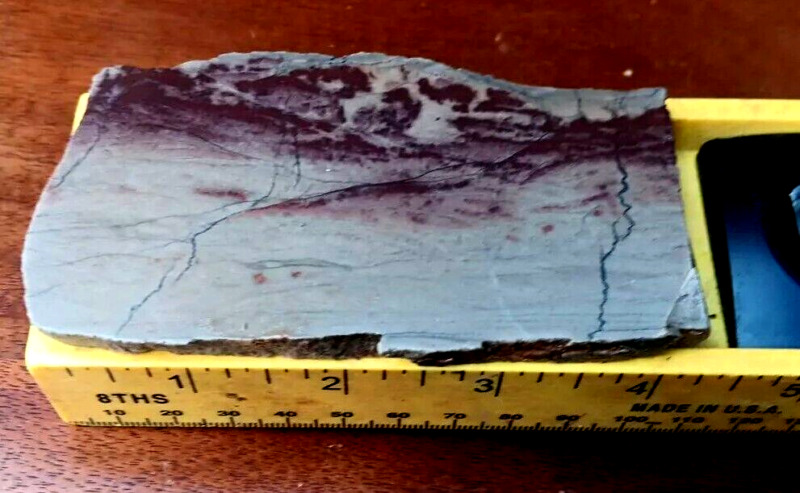 Picture Stone Purple Sandstone Slab Natural Western Mountain Scenery W
