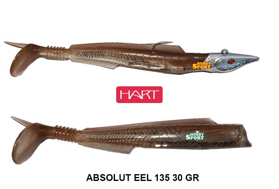 ABSOLUT EEL 135 HART SILICONICO 30 GR PESCA SPINNING MARE SPIGOLA SERRA