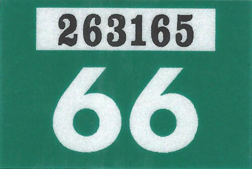 1966 WASHINGTON Vinyl Sticker Decal -CAR/Passenger License Plate Reg.TAB TAG-New
