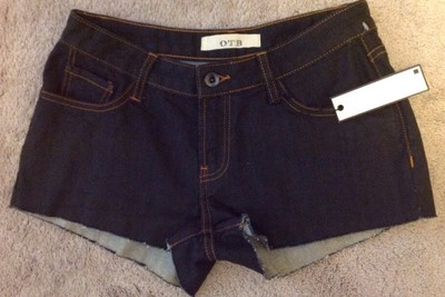 Size 3 OTB Dark Denim Shorts NWT Retail $69.99