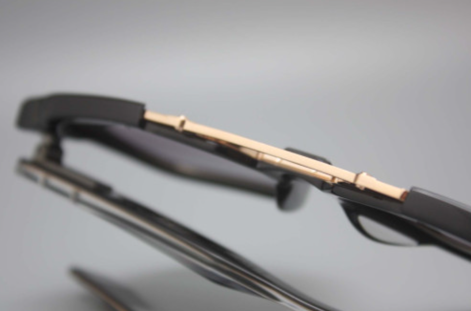 Pre-owned Akoni Discovery Aks-509a 55size Blk-rse Black/gold Sunglasses/unisex In Gray