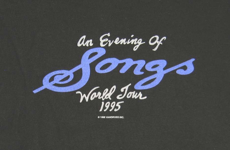 Vtg LUTHER VANDROSS Concert T-Shirt (1995) Evening of Songs NEW/NOS/DEADSTOCK! L