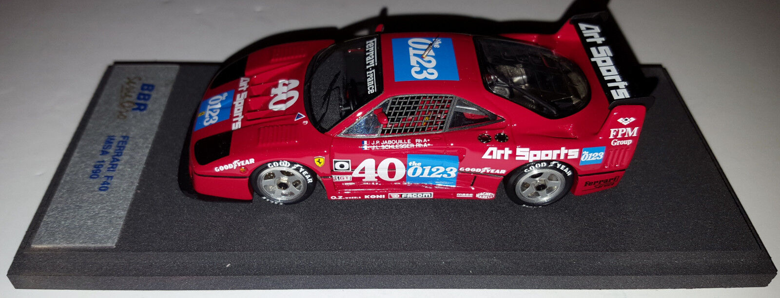 BBR Serie Oro #BG03 1/43 Scale Ferrari F40 #40 IMSA 1990 BBR Serie Oro #BG03 1/43 Scale Ferrari F40 #40 IMSA 1990