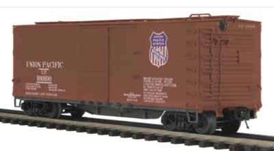 MTH PREMIER UNION PACIFIC OVERLAND 40  USRA DOUBLE SHEATHED BOX CAR 20-93294 UP
