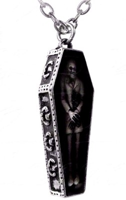 アクセサリー ALCHEMY GOTHIC: APECTROSTATIC NOCTURNIUM Alchemy Gothic Nosferatu's Rest Vampire Pewter Coffin