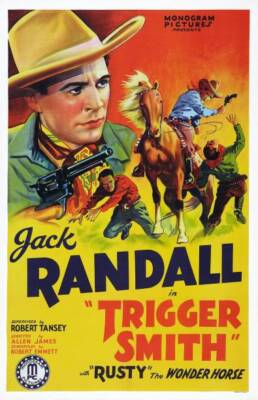 Trigger Smith poster Jack Randall 1939 Old Movie Photo