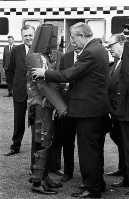 James Callaghan June 1969 talks to officials and meets Cadet S- 1969 Old Photo