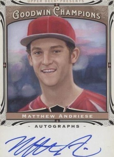2013 Upper Deck Goodwin Champions - Matt Andriese #A-AN