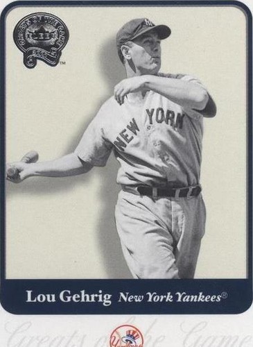 2001 Fleer Greats of the Game - Lou Gehrig #54