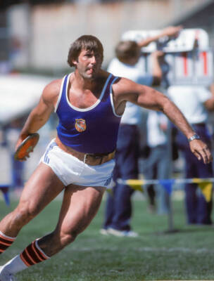 John Powell USA Mens Discus Brooks Meet of Champions Edwards S- 1981 Old Photo 1