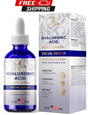 Hyaluronic Acid Anti-aging Serum for Face - 100% Pure Medical Formula - 2oz