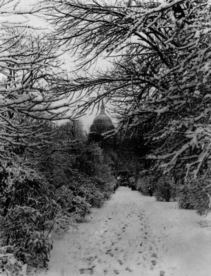 Snow ground as Americans home celebrate Christmas Washington, duri- 1943 Photo