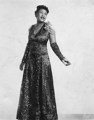 Studio Portrait Of Ella Fitzgerald In 1940 Old Music Photo