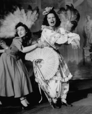Actress Mary McCarty appearing in a sketch for the TV program - 1940s Old Photo