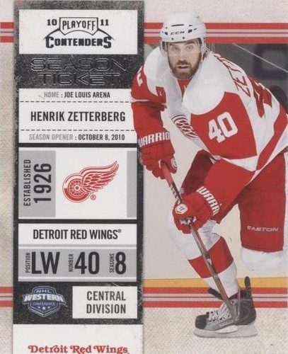 2010-11 Panini Playoff Contenders - Henrik Zetterberg #47