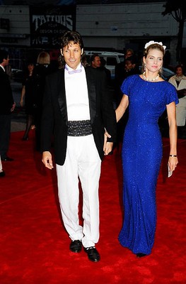 Ron Duguay and Kim Alexis at Cable Ace Awards at Pantage The - 1993 Old Photo