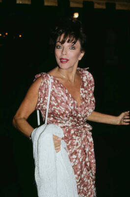 Joan Collins attends an event United States circa 1980s Old Photo 20