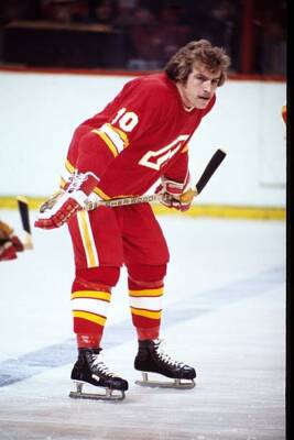 Bill Clement Of The Atlanta Flames 1970S Old Ice Hockey Photo