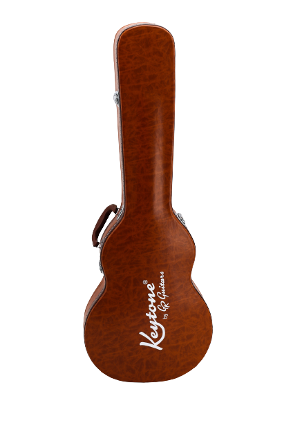 E-Gitarren Case Brown Universal Gitarrenkoffer Retro Vintage Design Koffer Braun
