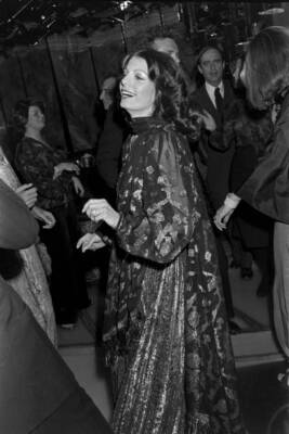 Princess Yasmin Aga Khan attends a party in New York City on - 1977 Old Photo 1