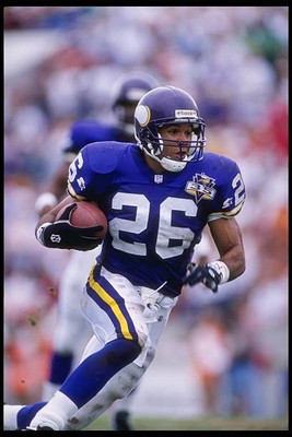 Running back Robert Smith Minnesota Vikings moves the ball duri- 1995 Old Photo
