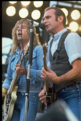 Guitarists Francis Rossi & Rick Parfitt of English rock group S- TV Old Photo
