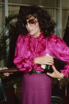 Joan Collins attends an event United States circa 1980s Old Photo 27