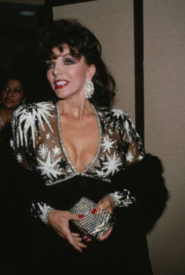 Joan Collins attend the 3rd Annual California Fashion Industry Fri- Old Photo