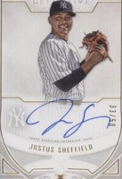 2019 Topps Definitive Collection - Justus Sheffield #DRA-JUS