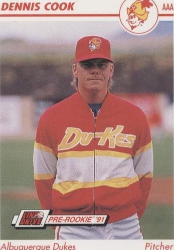 1991 Line Drive Pre-Rookie - Dennis Cook #4