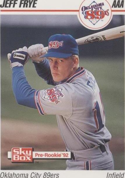 1992 SkyBox Pre-Rookie - Jeff Frye #142