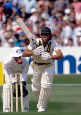 Imran Khan batting for Pakistan during the 3rd Test match ag- Old Cricket Photo