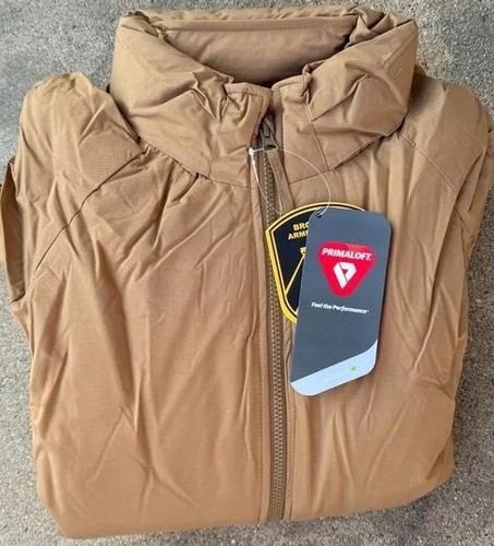 Pre-owned Us Army Cold Weather Parka Primaloft Jacket Tan Ecwcs Gen Iii Level 7 All Sizes In Brown