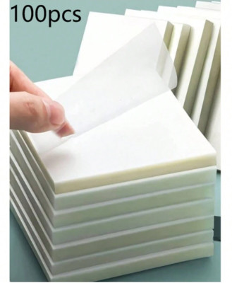 Transparent Post It Notes Pop-Up Sticky Notes 3X3 Inches 100pcs Office Supply