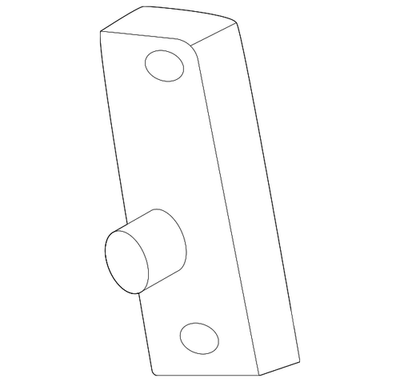 Genuine Mitsubishi Lift Cylinder Lower Bracket 5802A677