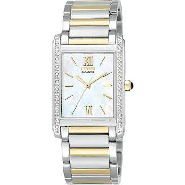 Pre-owned Citizen Ep5734-50d Ladies Watch Palidoro Eco-drive Diamonds Mother Of Pearl Dial