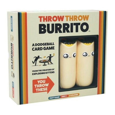Throw Throw Burrito a Dodgeball Card Game Complete 2-6 Players Ages 7+