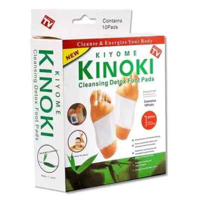 10 Cleansing Detox Foot Pads Patches KINOKI As Seen On TV 10 PADS 10 DETOX POUCH