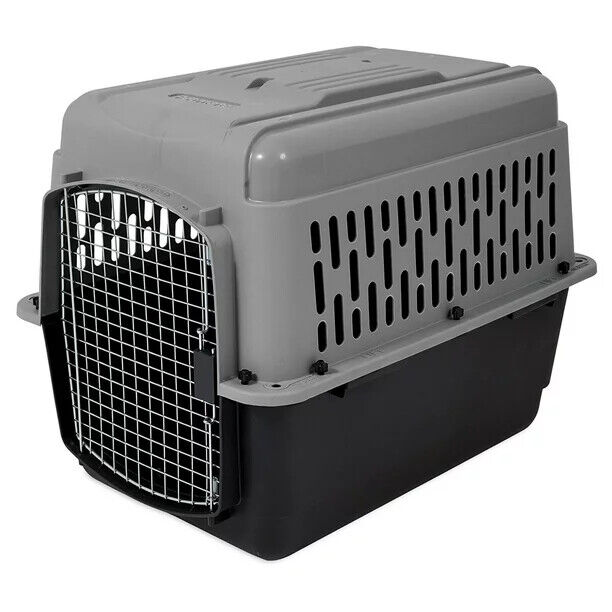 32 inch Porter Dog Kennel Pet Travel Carrier, Gray, 32'' L x