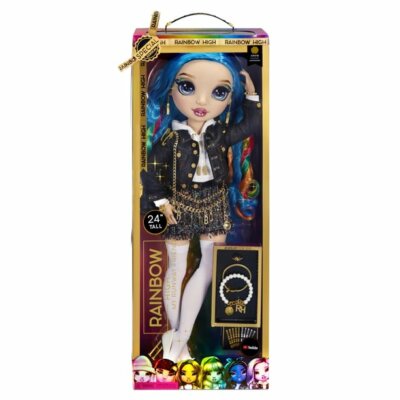 Rainbow High My Runway Friend Amaya Raine blue hair 24'' large Fashion Doll