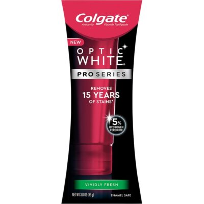 Colgate Optic White Pro Series Whitening Toothpaste with 5% Hydrogen Peroxide