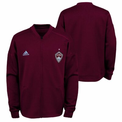 Adidas MLS Colorado Rapids Burgundy Anthem Jacket Burgundy/Sky Blue  