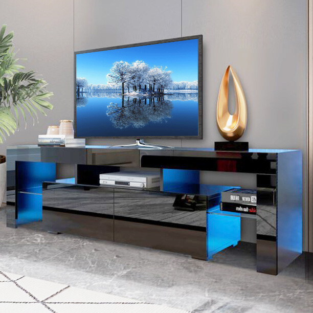 High Glossy Entertainment Center Console Media Table For 65"